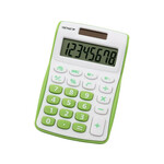 GENIE kalkulator 8-mestni, žepni, 120 B, zelen
