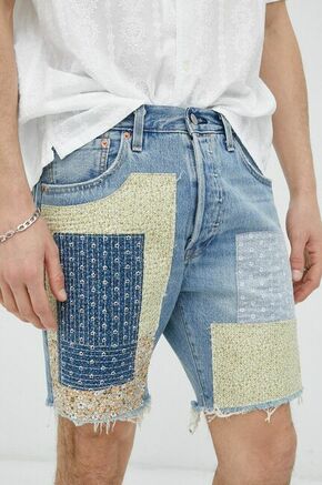 Jeans kratke hlače Levi's moški - modra. Kratke hlače iz kolekcije Levi's. Model izdelan iz jeansa. Izjemno udoben material