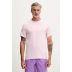 BOSS moški bombažen T-Shirt RN roza 50491706