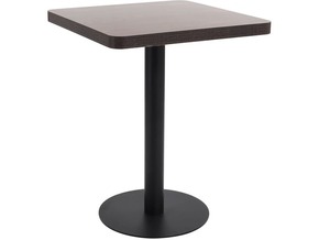 VIDAXL Bistro miza temno rjava 60x60 cm mediapan