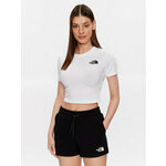 The North Face Majica NF0A55AO Bela Cropped Fit