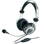 Genius HS-04SU slušalke, 3.5 mm, srebrna/črna, 102dB/mW/112dB/mW, mikrofon