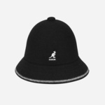 Volnen klobuk Kangol črna barva - črna. Klobuk iz kolekcije Kangol. Model z ozkim robom, izdelan iz volnenega materiala.