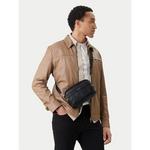 Torbica za okrog pasu Calvin Klein Emblem Aop Emboss Camera Bag LV04D3330G Črna