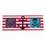 Rdeč lesen okvir 24x9 cm Pirate – Premier Housewares