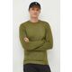Volnen pulover Colmar moški, zelena barva - zelena. Pulover iz kolekcije Colmar. Model izdelan iz enobarvne pletenine. Deviška volna je lažja od klasične volne. Odlikujejo jo izjemna mehkoba, finost in trpežnost.