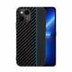 WEBHIDDENBRAND ovitek za iPhone 13 Pro, silikonski, carbon črn z modro črto