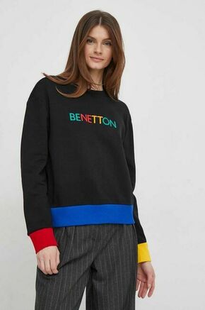 Bombažen pulover United Colors of Benetton ženska