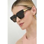 Sončna očala Bottega Veneta ženska, rjava barva, BV1276S - rjava. Sončna očala iz kolekcije Bottega Veneta. Model z enobarvnimi stekli in okvirji iz plastike. Ima filter UV 400.