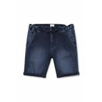 Otroške kratke hlače iz jeansa BOSS - modra. Otroški kratke hlače iz kolekcije BOSS. Model izdelan iz jeansa.