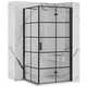 REA Tuš kabina Molier Black 80x90