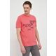 Bombažna kratka majica Tommy Hilfiger roza barva - roza. Kratka majica iz kolekcije Tommy Hilfiger. Model izdelan iz pletenine z nalepko. Izjemno udoben material, izdelan iz naravnih vlaken.