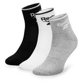 Set 3 parov unisex visokih nogavic Reebok R0362-SS24 (3-pack) Pisana