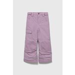 Otroške smučarske hlače Columbia roza barva - roza. Otroški Smučarske hlače iz kolekcije Columbia. Model izdelan iz vodoodpornega materiala.