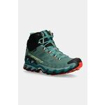 Čevlji LA Sportiva Ultra Raptor II Mid Leather GTX ženski, turkizna barva, 34L734900 - turkizna. Čevlji iz kolekcije LA Sportiva. Model z vodoodporno, vetrovno in zračno GORE-TEX® membrano.