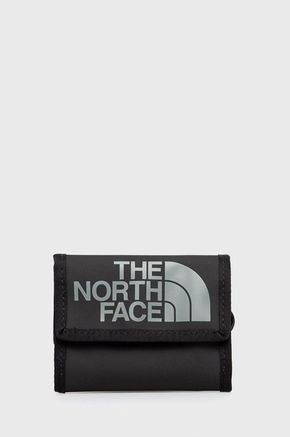 Denarnica The North Face črna barva - črna. Mala denarnica iz kolekcije The North Face. Model izdelan iz tekstilnega materiala.