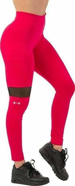Nebbia Sporty Smart Pocket High-Waist Leggings Pink M Fitnes hlače