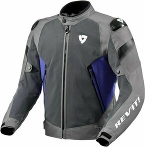 Rev'it! Jacket Control Air H2O Grey/Blue 2XL Tekstilna jakna