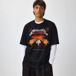 Majica s potiskom Metallica črna 097GV-99X