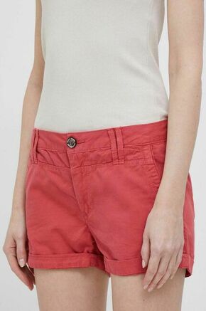 Bombažne kratke hlače Pepe Jeans Balboa rdeča barva - rdeča. Kratke hlače iz kolekcije Pepe Jeans