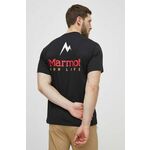 Športna kratka majica Marmot Marmot For Life črna barva - črna. Športna kratka majica iz kolekcije Marmot. Model izdelan iz materiala, ki diha.