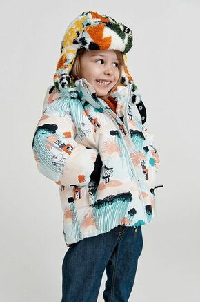 Otroška jakna Reima - modra. Otroška Jakna iz kolekcije Reima. Podloženi model izdelan iz vzorčastega materiala.