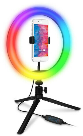 CONNECT IT Selfie10RGB okrogla 10-palčna RGB LED luč