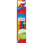 Set trikotnih barvnih svinčnikov Faber-Castell Grip 2001, 6 barv