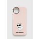 Karl Lagerfeld iphone 14 plus 6,7" trdi ovitek roza/rožnate barve silikonski ovitek