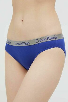 Spodnjice Calvin Klein Underwear mornarsko modra barva - mornarsko modra. Spodnjice iz kolekcije Calvin Klein Underwear. Model izdelan iz elastične