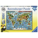 Ravensburger sestavljanka Zemljevid sveta, 300 kosov
