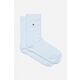Tommy Hilfiger nogavice (2-pack) - bela. Dolge nogavice iz zbirke Tommy Hilfiger. Model iz elastičnega, gladkega materiala. Vključena sta dva para
