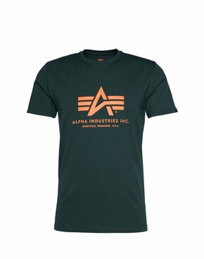 Bombažna kratka majica Alpha Industries zelena barva - zelena. Kratka majica iz kolekcije Alpha Industries