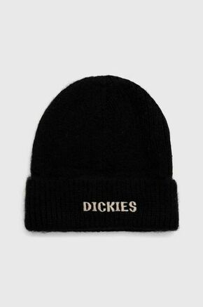 Kapa Dickies črna barva - črna. Kapa iz kolekcije Dickies. Model izdelan iz debele pletenine.