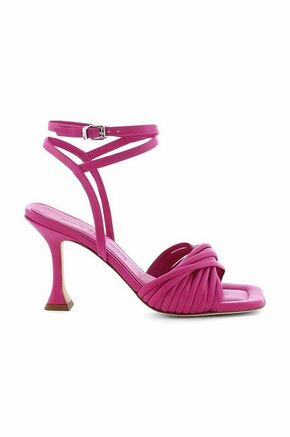 Usnjeni sandali Kennel &amp; Schmenger Nora roza barva