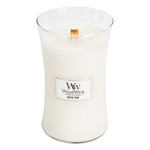 Woodwick dišeča sveča Beli teak, 609,5 g