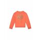 Otroška mikica Michael Kors oranžna barva - oranžna. Otroška pulover iz kolekcije Michael Kors. Model izdelan iz pletenine s potiskom.