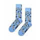 Nogavice Happy Socks Dancing Flower Sock - modra. Nogavice iz kolekcije Happy Socks. Model izdelan iz elastičnega, vzorčastega materiala.