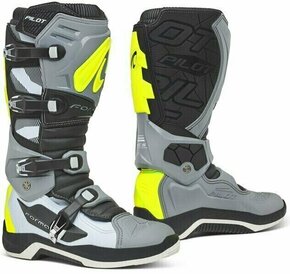 Forma Boots Pilot Grey/White/Yellow Fluo 42 Motoristični čevlji