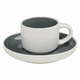 Antracitno siva in bela skodelica za espresso Maxwell &amp; Williams Tint, 100 ml