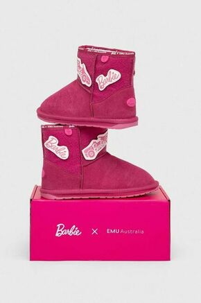 Otroški zimski čevlji iz semiša Emu Australia x Barbie