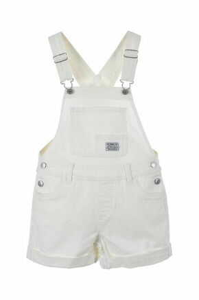 Otroške kratke hlače iz jeansa Levi's bela barva - bela. Otroški kratke hlače iz kolekcije Levi's. Model izdelan iz jeansa.