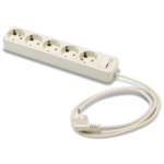 Famatel Podaljšek 5 vtičnic, 1.5m, stikalo, bel, 1.5mm² - 2625-PK5/1.5