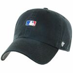 Kapa 47brand črna barva - črna. Kapa s šiltom vrste baseball iz kolekcije 47brand. Model izdelan iz enobarvne tkanine z vstavki.