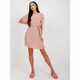 ITALY MODA MATHILDE ženska obleka z gubami roza barve DHJ-SK-9651-1.20_383971 Univerzalni