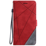 Preklopna torbica (WLGO-Lines) za Samsung Galaxy A27 5G, rdeča