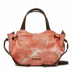 Pinko Ročna torba Pagoda Small Shopper PE 24 PLTT 102910 A1MB Oranžna