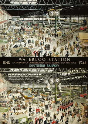 WEBHIDDENBRAND Puzzle Postaja Waterloo leta 1848 in 1948