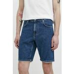 Jeans kratke hlače Karl Lagerfeld Jeans moški, mornarsko modra barva - mornarsko modra. Kratke hlače iz kolekcije Karl Lagerfeld Jeans. Model izdelan iz jeansa. Model iz izjemno udobne bombažne tkanine.