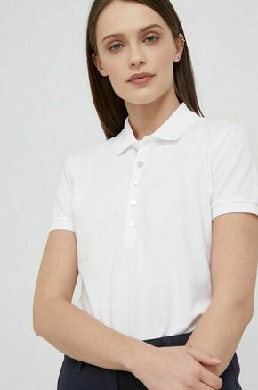 Lauren Ralph Lauren T-shirt - bela. T-shirt iz zbirke Lauren Ralph Lauren. Model narejen iz tanka
